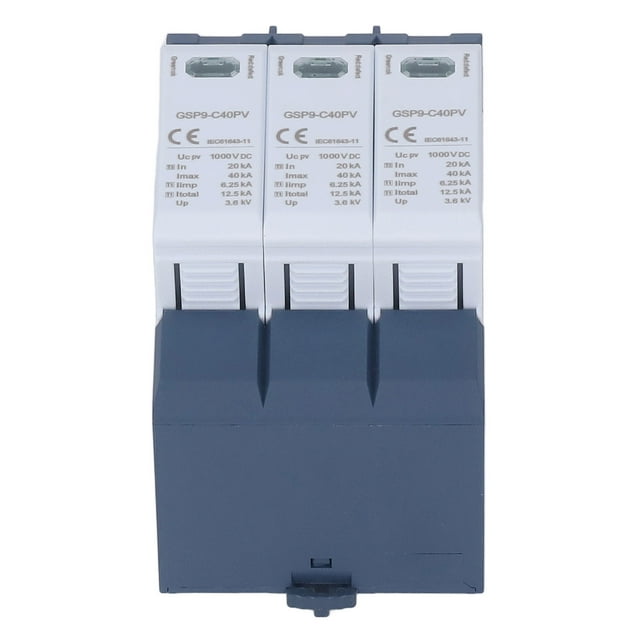 SUMBRES DE DISPITIVO Protector, DC Photovoltaico Protector de Sobretensión Capacidad de Descarga Grande Terminal de Alarma Remota 1000V Tiempo de Respuesta ráspida para sistemas