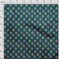 thumbnail image 4 of oneOone Cotton Cambric Dark Green Fabric African Aztech Sewing Material Print Fabric By The Yard 56 Inch Wide, 4 of 4