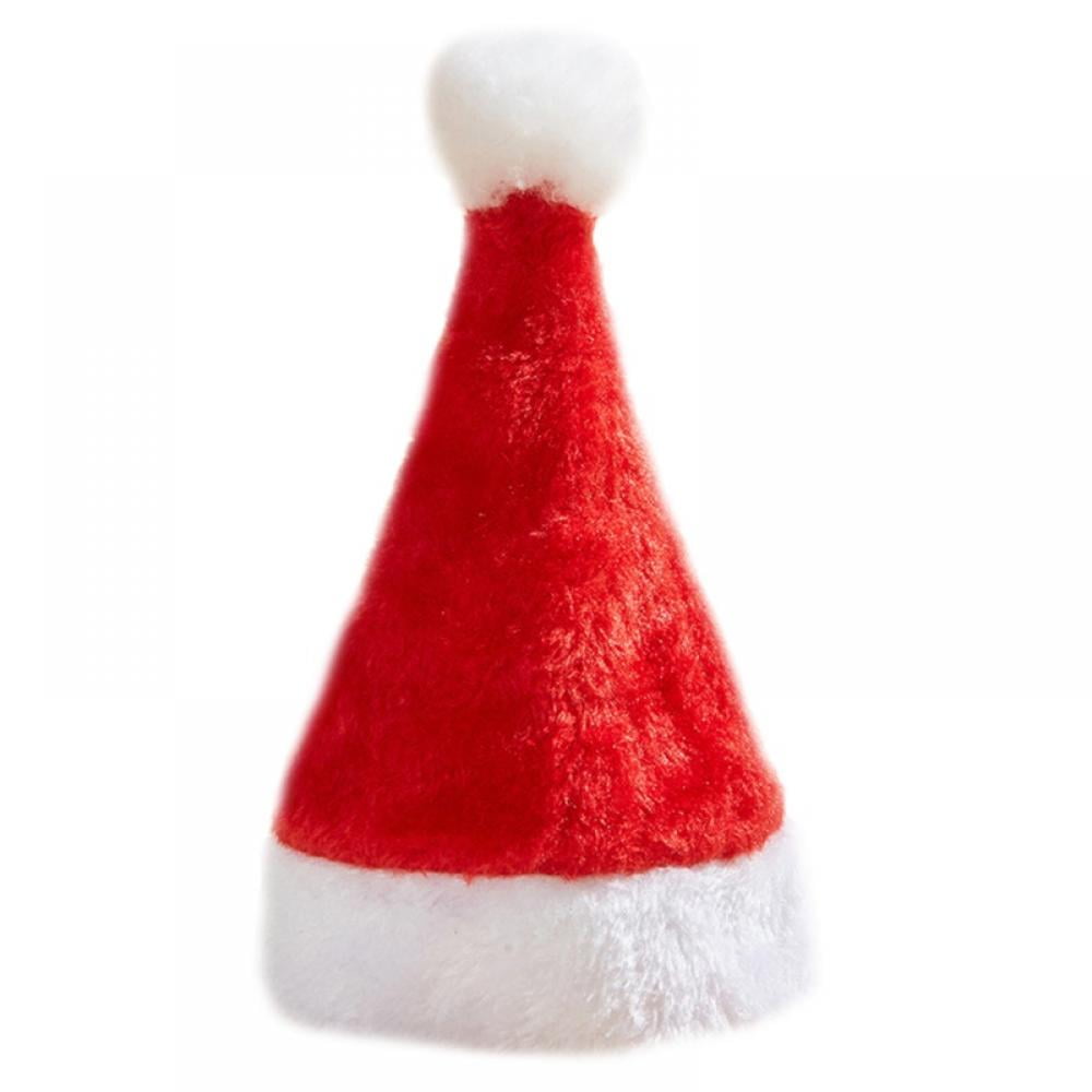 Catlerio Pet Christmas Hat Santa Claus Cap with White Band Xmas