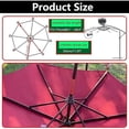 thumbnail image 7 of Outdoor Patio Umbrella Replacement Canopy 7.5ft/9ft/10ft/11ft 6/8 Ribs, UV Protective Umbrella Fabric Replacement Canopy Cover for Outdoor Garden Backyard, Pool, 7 of 7