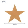 thumbnail image 2 of Uxcell 50Pcs Star Cutouts Paper Five Star Confetti Cutouts for Birthday Party Classroom Wall 5.3 inches,(Champagne Gold), 2 of 5