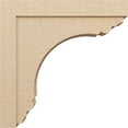 thumbnail image 3 of 9"W x 36"D x 36"H Thin Warren Rough Cedar Woodgrain TimberThane Corbel, Primed Tan, 3 of 6
