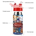 thumbnail image 3 of The Aristocats Kids Water Bottle with Silicone Straw And Spill-Proof Lid, Stainless Steel Double-Wall Vacuum Insulated Water Bottles for Boys Girls, 3 of 8