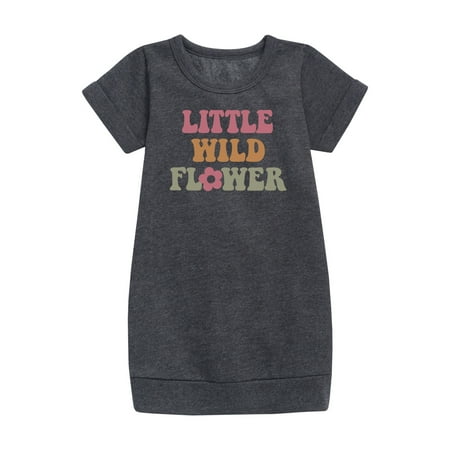 

Instant Message - Little Wildflower - Toddler & Youth Girls Fleece Dress