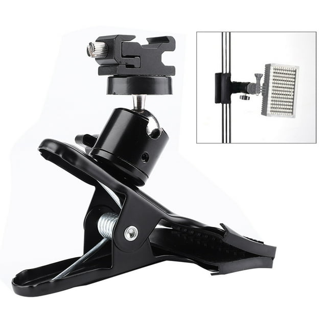 2 In 1 Design Light Stand Clamp, Studio Backdrop Clamp, Stable And Anti-Skid For Clip Backdrop Photo Studio Holding Flash Take Pictures