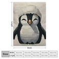 thumbnail image 4 of Orinice Penguin Hat Funny Warm Lightweight Blanket Soft Fleece Blankets All Seasons Excellent Hand Feel Plush Blankets 40x50in, 4 of 6