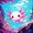 Cyan Pink Purple, variant on Erosebridal Cute Axolotl Twin Quilt Set, Sea Wildlife Twin Coverlet Set, Pink Reversible 2 Pieces, 1 Bedspread and 1 Pillowcase