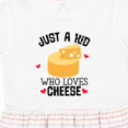 thumbnail image 4 of Inktastic Cheese Lover Kids Girls Toddler Dress, 4 of 5