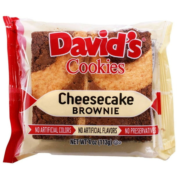 Davids Cookies Individually Wrapped Cheesecake Brownie, 4 Ounce 48 per case