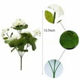 thumbnail image 2 of MuYan 2PCS Artificial Geraniums Silk Flowers Outdoor Garden Hanging Basket Porch Home Decor Geraniums, 2 of 6