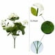 thumbnail image 2 of Geranios artificiales Flores de seda - 2PCS Decoración de cesta colgante exterior rosa y blanca para jardín de porche, 2 of 6