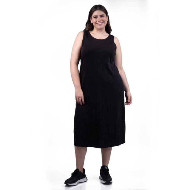 Vestido de algodon Roman Fashion /Tallas Extras, 137 (Negro) negro 38