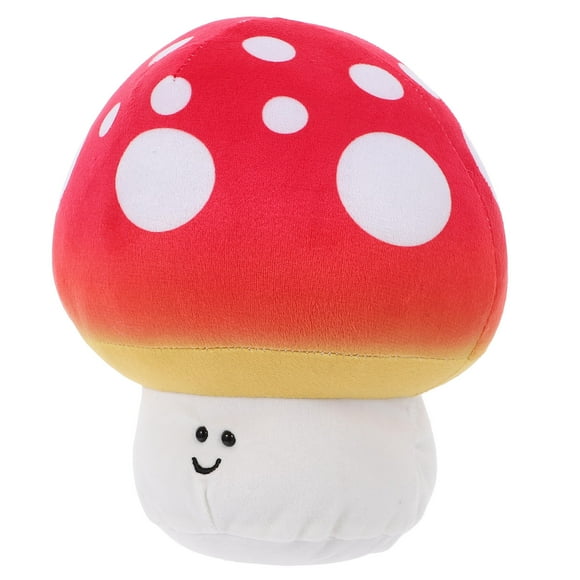 VERDANVERSE Stuffed Mushrooms Plush Doll Red Cloth Decorative Gift for Family Friends 1 PCS