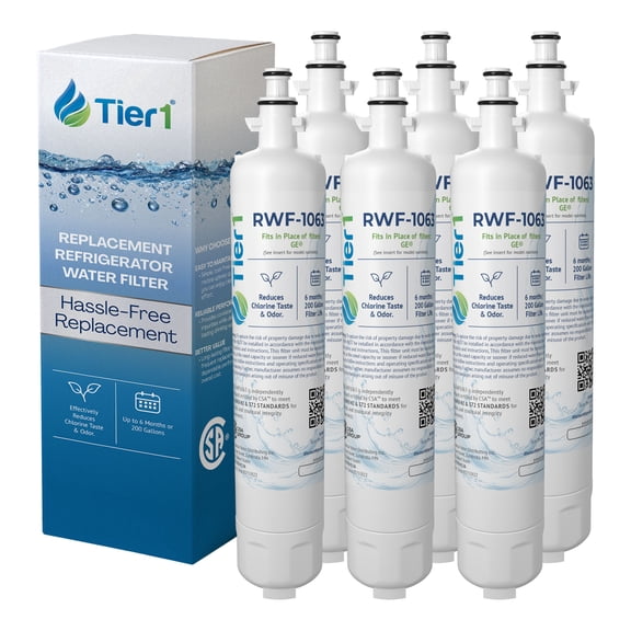 Tier1 RPWF Refrigerator Water Filter 6-pk | Replacement for GE RPWF (NOT RPWFE), WSG-4, MPF15350, DWF-36, R-3600, OPFG3-RF300, RWF3600A, WD-RPWF, WF277, Fridge Filter