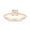 Rose Gold, variant on 0.27 Carat Solitaire Cluster Diamond Ring, Engagement Rings for Women, Wedding Rings for Women, Anniversary Bands for Women on Solid 14K Gold (H-I Color, VS-SI Clarity)
