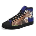 thumbnail image 7 of Kentucky Derby Horse Racing High Top Canvas Shoes Sneakers Black Size 11, 7 of 7