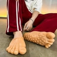 thumbnail image 5 of Pantuflas con forma de pata de animal 2023 para mujer y hombre, lindas pantuflas con garras, divertidas zapatillas de imitación para Halloween, sandalias antideslizantes divertidas, 5 of 5