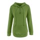 thumbnail image 4 of ICHUANYI Clearance Women Winter Casual Button Drawstring Hooded Pullover Tops(Green, L) ICHUANYI WER2023080916455, 4 of 5