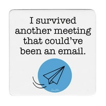 Thirstystone "Email" 12-Pack Cork Back Paper Bar Coasters