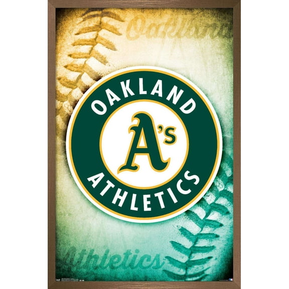 MLB Oakland Athletics - Logo 14 Wall Poster, 14.725" x 22.375", Framed