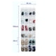 thumbnail image 5 of Sobre la puerta Organizador de zapatos Zapatero colgante Armario de almacenamiento de zapatos transparente no tejido 24 bolsillos Eigraketly HA1662-06, 5 of 5