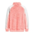 thumbnail image 7 of LEBONYARD Women's Trendy Half Zipper Stand Up Collar Thicken Plush Long Sleeve Solid Colored Warm Loose Fitting Casual Pullover Sweatshirts, 7 of 7