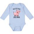 thumbnail image 3 of Inktastic This Little Piggy Loves Mama- cute Boys or Girls Long Sleeve Baby Bodysuit, 3 of 5