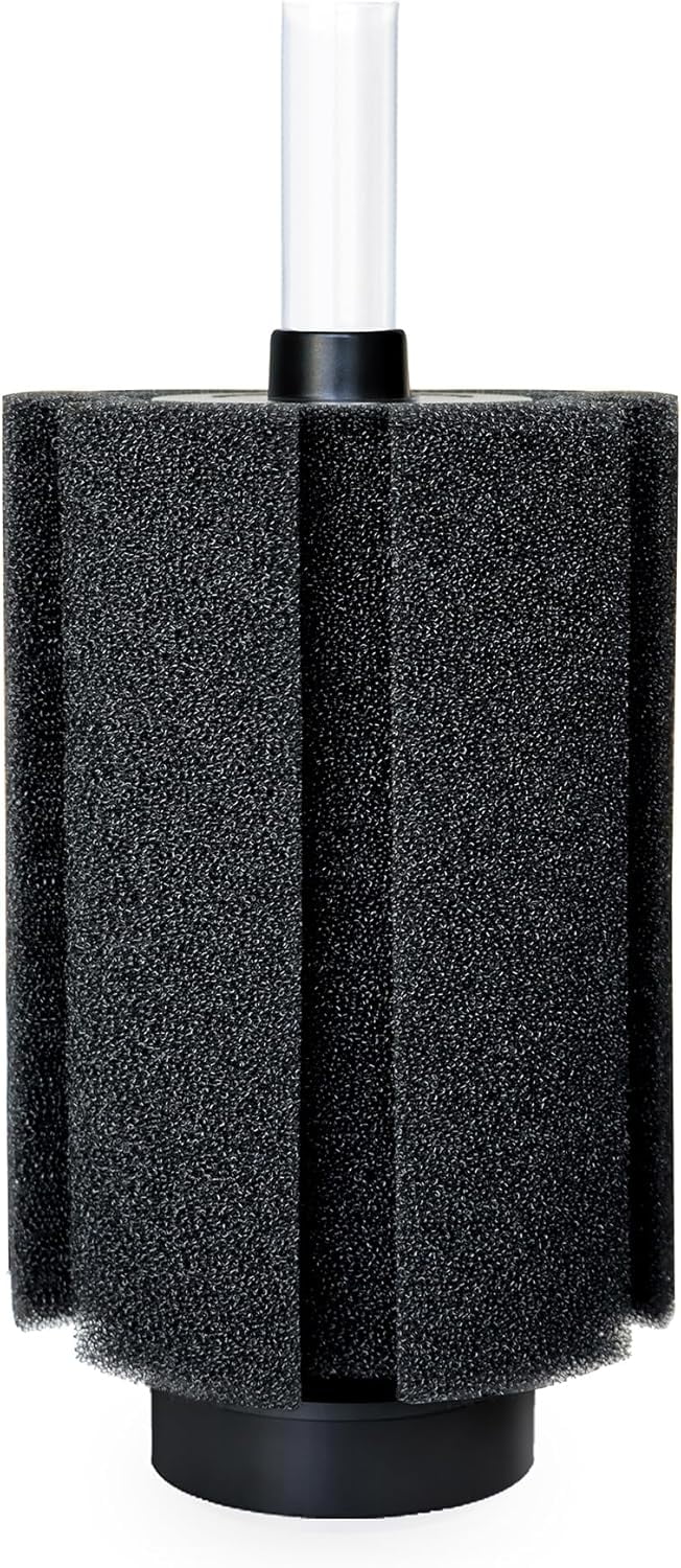 Aquarium Large Sponge Filter 80-90 Gal with Air Stone and Bio Ceramic Media, Quiet Sponge Filter for Fry, Betta, Shrimp Aquarium Fish Tank