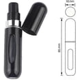 thumbnail image 3 of 5 Pcs 5ml Perfume Atomiser Bottles Portable Mini Travel Portable Perfume Glass Bottle Travel Aluminum Spray Atomizer, 3 of 5