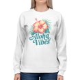 thumbnail image 2 of Aloha Vibes Tropical Women's Sweatshirt, 2 of 3