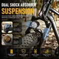 thumbnail image 5 of AMYET 1000W Electric Bike, 20" Fat Tire Ebike 28MPH 48V 15Ah E-Mountain Bicycles UL2849 Black, 5 of 10