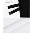 thumbnail image 7 of Fsddascl Black Tie Up Valance Curtains for Windows, Kitchen Curtains Window Treatments, Pure Black Short Window Shades Valances for Bedroom Bathroom Cafe 42"x18", 7 of 7