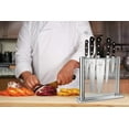 thumbnail image 3 of Mercer Culinary Renaissance 6-Piece Forged Steel Knife Block Set, Stainless and Tempered Glass Block, 3 of 8