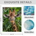 thumbnail image 3 of Diamond Art Kit for Adults, Giraffe Close Up Jungle Foliage Diamond Painting for Adults Beginners, 5D DIY Diamond Art Painting Kits, Colorful Diamond Painting Craft for Home Decor 12x16 Frameless, 3 of 7