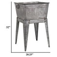 thumbnail image 4 of Exlonjet Multi Functional Galvanized Metal Tub on Stand, Gray, 4 of 5
