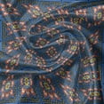 thumbnail image 5 of Ambesonne Moroccan Valance Pack of 2, Traditional Orient Floral, 54"X18", Dark Sky Blue Multicolor, 5 of 5