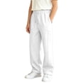 thumbnail image 6 of WhouRiu Boys Casual Jogger Pants Solid Color Drawstring Waist Baggy Wide Leg Sweatpants Kids Autumn Comfortable Trousers With Pockets,9-10 Years, 6 of 8