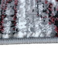 thumbnail image 6 of BizChair Modern Contemporary Area Rug, Red Grey Black (5 Feet X 7 Feet), 6 of 7
