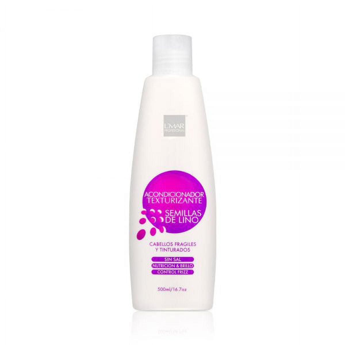 L'MAR Professional Hair Shampoo, Conditioner and Treatment with Flax Seeds for Fragile and dyed Hair | L'mar Semillas de Lino Linea para Cabello Tinturado