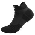 thumbnail image 4 of Basketball Socks Men's Short Boats Socks Thickened Towel Bottom Sweat Absorbing Breathable Outdoor Running Towel Sports Socks-black, 4 of 5