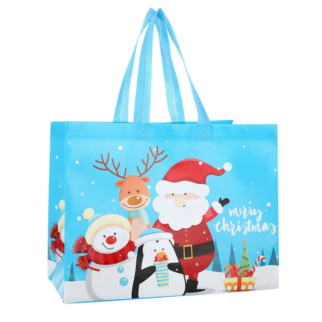 Bag Non Woven Santa Tree Portable Laminated Bag