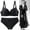 Black, variant on Womens Bra and Panty Sets 2 Piece Underwear Set for Women Bras and Regular Padded Bra and Panty Bralette Matching Underwear and Bra Sets Plus Size Bra and Panty Set Red 85B