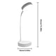 thumbnail image 5 of Matsuzay Lámpara de LED 2.5W 3000-6000K Luz de lectura flexible giratoria de 360° Lámpara de escritorio de noche flexible giratoria de 360° Electrodomésticos, 5 of 6