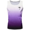 thumbnail image 2 of Afdoent Mens Casual Tank Tops Men's Vest Exercise Swimming Beach Shirt Sleeveless Gradient Shirt Fitness Gym Fitness Training Streetwear, 2 of 3