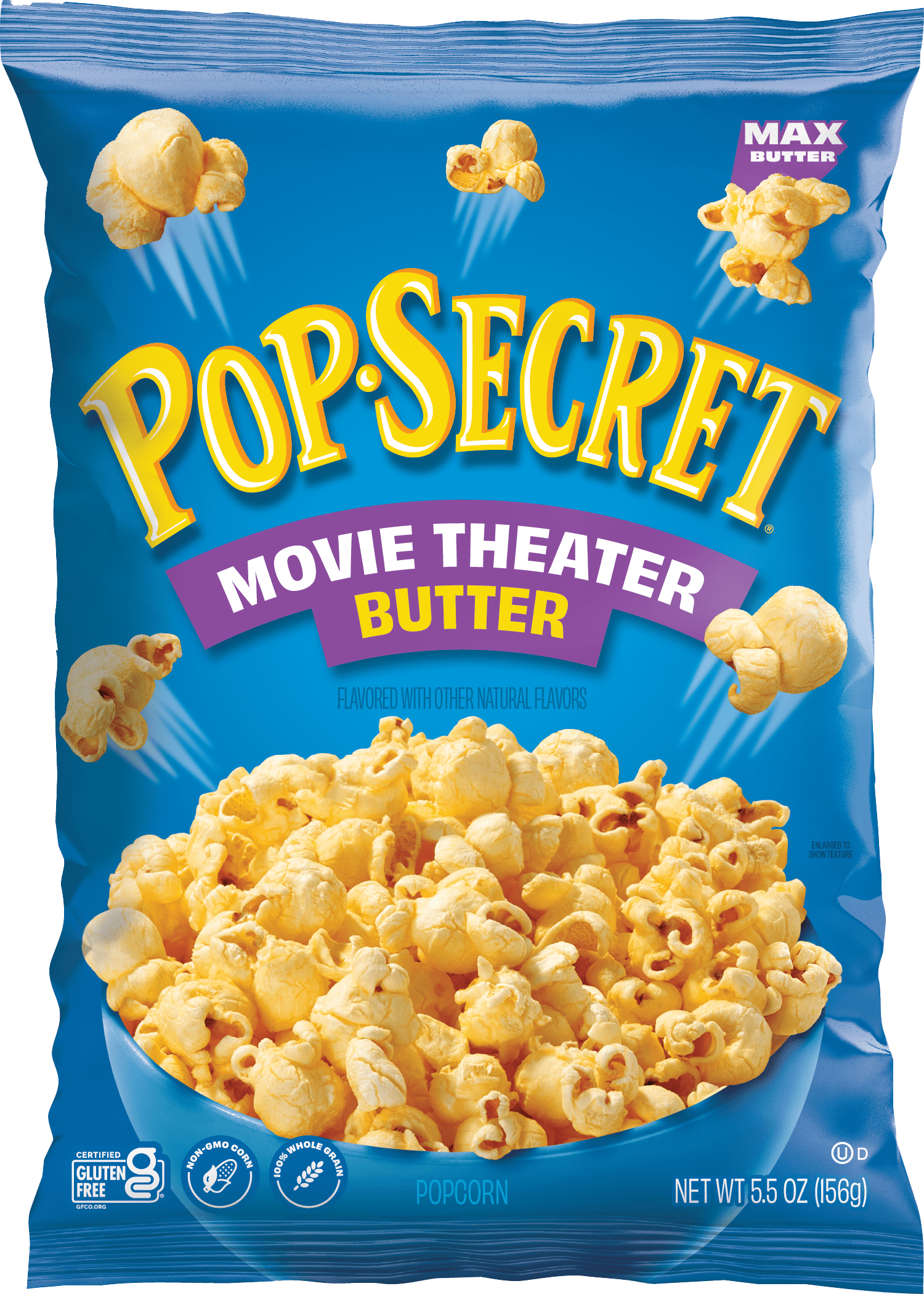 (6 pack) Pop Secret Movie Theater Butter Bagged Popcorn 5.5oz, Gluten-Free, Non-GMO