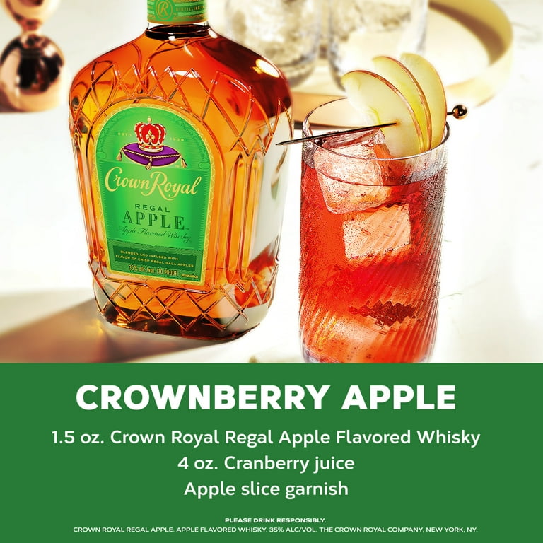 Crown Royal Regal Apple Flavored Whisky, 1.75 L, 35% ABV - Walmart.com