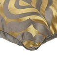 thumbnail image 2 of Pillow Cover, Gold Pillow Cover, 18x18 inch (45x45 cm) Throw Pillow Cover, Jacquard Square Pillow Cover, Damask Jacquard Weave Pillow Cover, Art Geometric - Grey Gold Luxury, 2 of 3