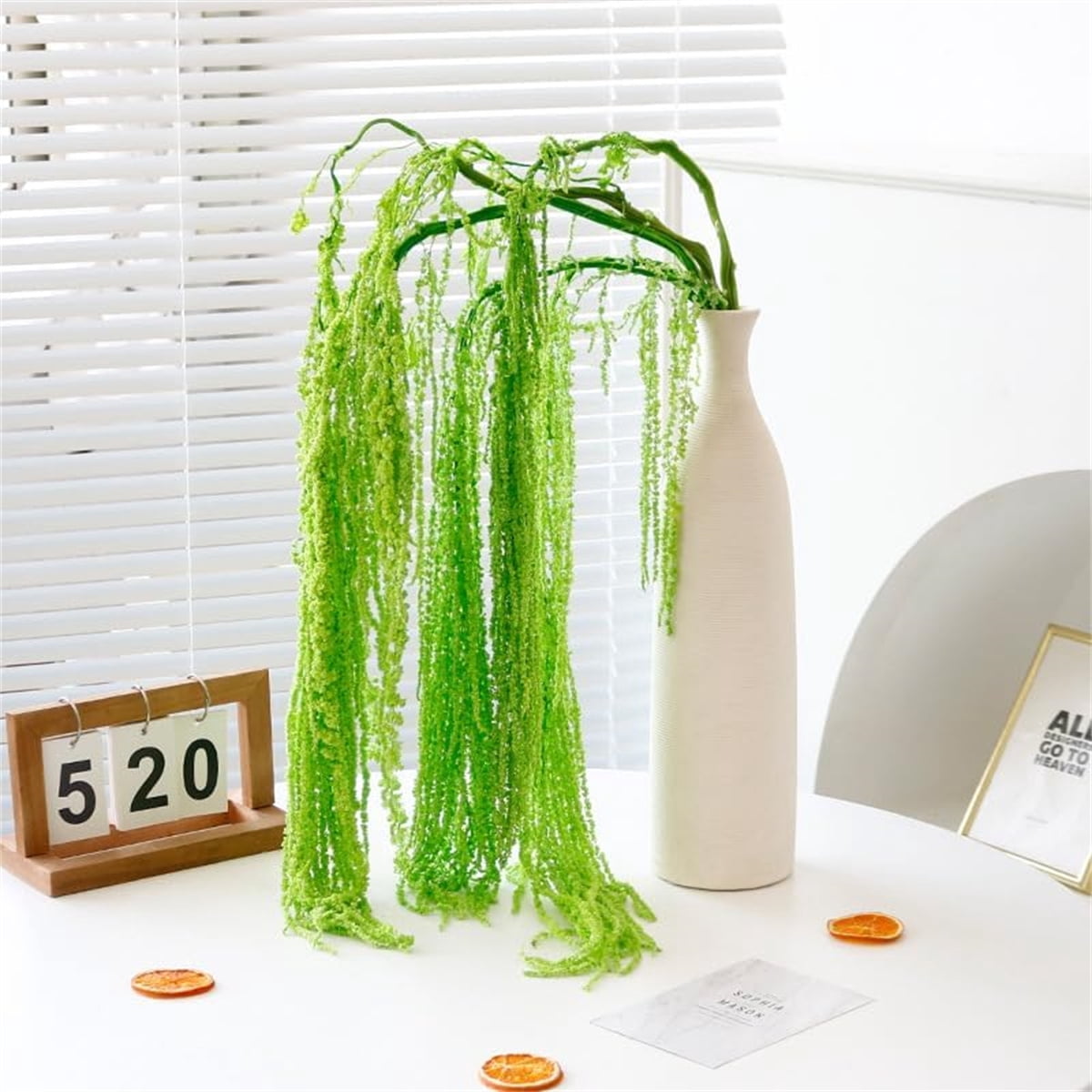 Dried Amaranthus Hanging Flowers,TGY Amaranthus Hanging Decor for Wedding,Flowers Arrangement for Wedding Arch Decor, Home Decor, Christmas Decoration