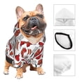 thumbnail image 4 of Uemuo Red Food for Winter Dog Hoodie Sweatshirts with Pockets Warm Dog Clothes for Small Dogs Chihuahua-XX-Large, 4 of 8