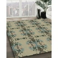 thumbnail image 3 of Ahgly Company Machine Washable Indoor Round Transitional Antique Bronze Green Area Rugs, 5' Round, 3 of 7
